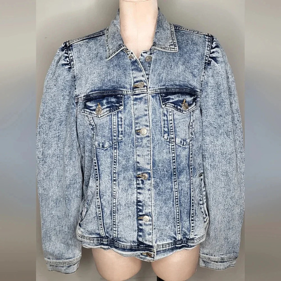 GAP Jackets & Blazers - Gap Nwt New Womens Acid Wash Denim Jean Jacket Size XL Tall